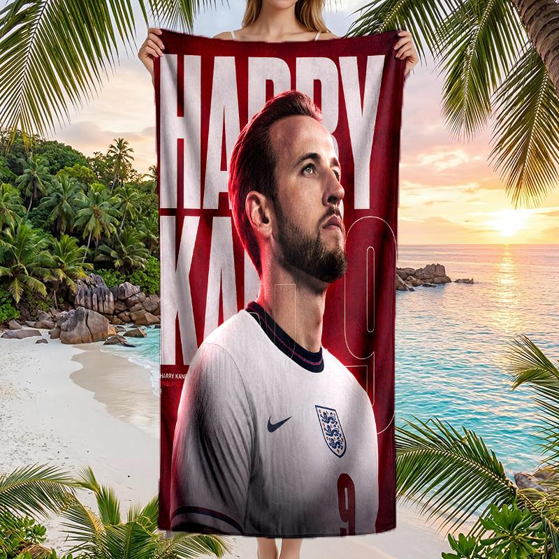 Harry Kane Fashion Beach Towel: Ideal for Summer Adventures Soft, Absorbent and Quick Drying Suitable for Swimming and Bathing