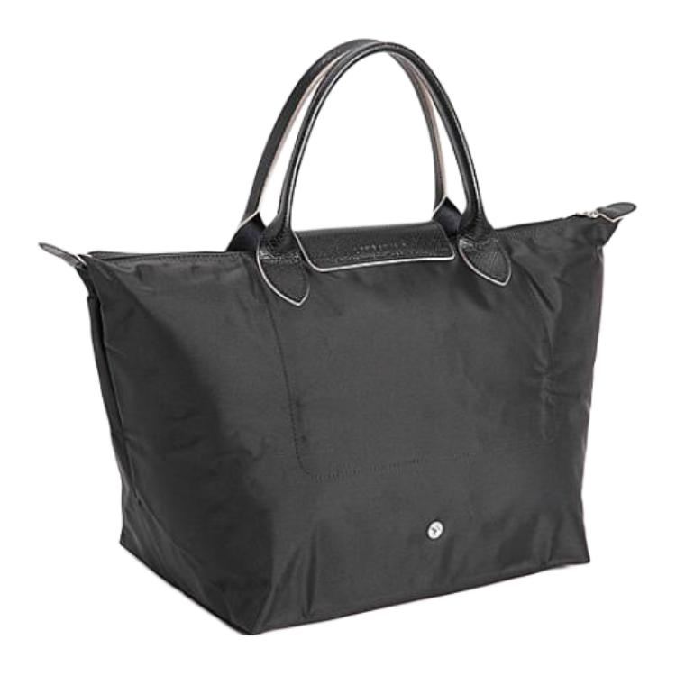 Longchamp Le Pliage 45 Kurzer Griff Faltbare Stoff-Reise-Tragetasche Damen Tragetasche Schwarz 1623619001
