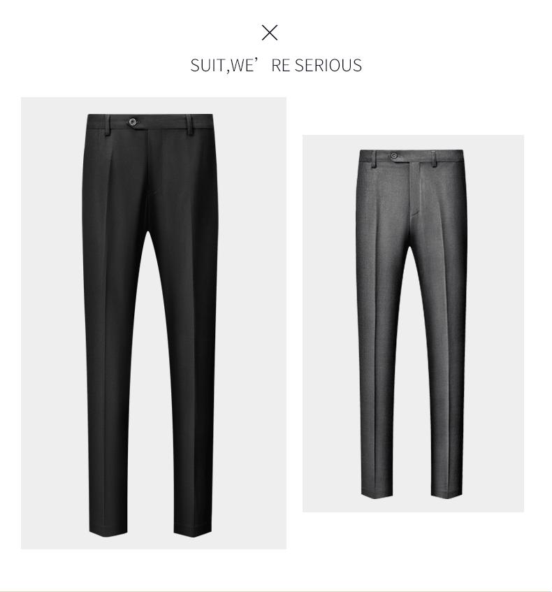 Men's Autumn Slim Fit Business Casual Suit: Tuxedo, Vest, and Pants Set for Weddings and Grooms