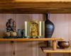 Buddhist Statue of Manjusri Bodhisattva In a Shrine by Sculptor Keishu Original Model In the Year of the Zodiac Guardian Takaoka Bronzeware (gold
