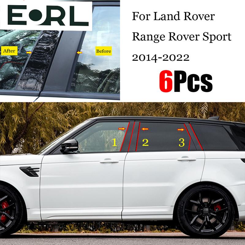 For Land Rover Range Rover Sport L494 2014 - Car Middle Column PC Window Trim Decoration B C Pillar Strip Protective Cover