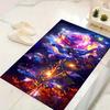 1pc Crystal Rose Design Indoor Area Rug - Soft, Anti-Slip, and Durable Gaming Room Decor for Bedroom