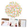 SEWACC Rainbow Mini Size inch x Soft Gentle on Perfect for and Home Colorful and Fun Stationery Gift Erasers, 50-Pack, (1 0.7 inch), Material, Paper,