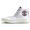 Chuck 70 Hi Comfortable & Stylish Durable & Lightweight High Top Canvas Shoes Unisex & Gender White & Red Stitching
