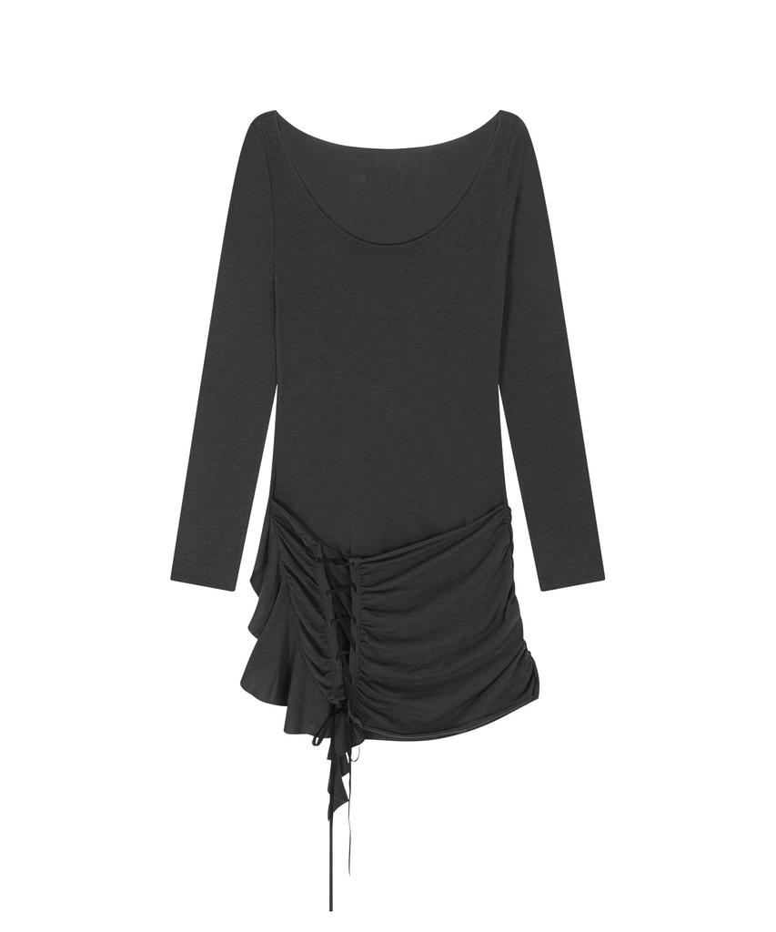 Beliar Vera Corset Dress Dark Gray