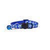 Peichong Beibei Cat Collar with Printed Paw Webbing, Safety Buckle, and Colorful Bell