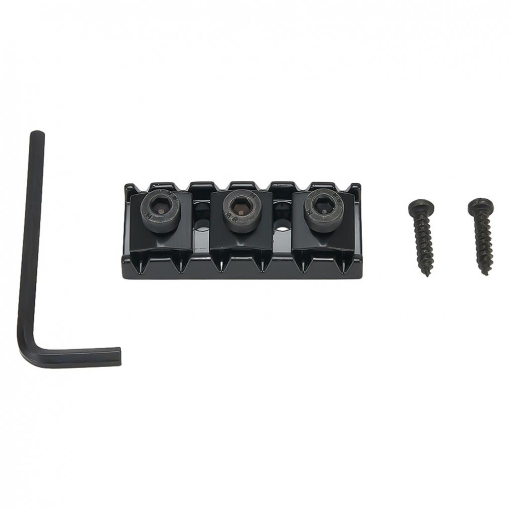 Black Lock Nut Chrome Gold Length: 42mm; Width: 15.5mm