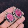 Rhodonite Gemstone Earring Decent Jewelry Handmade Brand New Earrings 925 Sterling Silver Earring Beautiful Rhodonite Jewelry Wedding Gifts