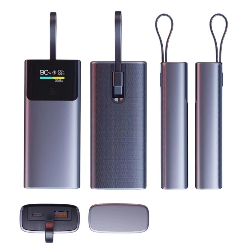 ABS Power Battery Assembly Kit Battery Holder Case PD20W Quick Charging Support for Electronics Easy To Build