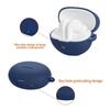 For Honor Earbuds 4i Silicone Case Wireless Earphones Protective Cover with Anti-Lost Buckle
