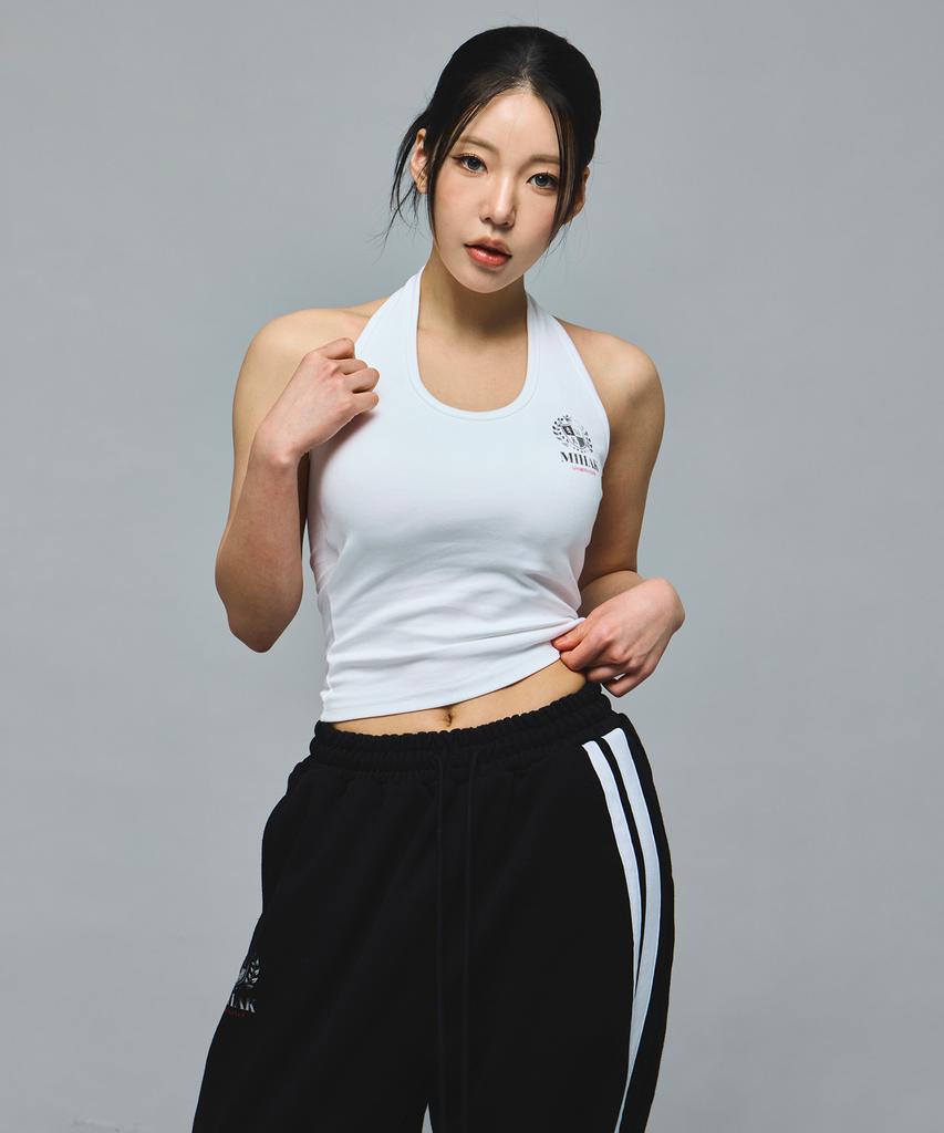 Mihag Ivy League Halter Neck Sleeveless (White)