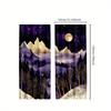 2pcs Modern Abstract Mountain Curtains, Moon and Stars Night Sky for Bedroom and Living Room Decorative curtains