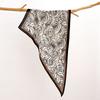 Retro Cotton and Linen Feel Triangular Silk Scarf Women's Four-season Versatile Neck Protection Scarf Headscarf Commuting Accessories Scarf