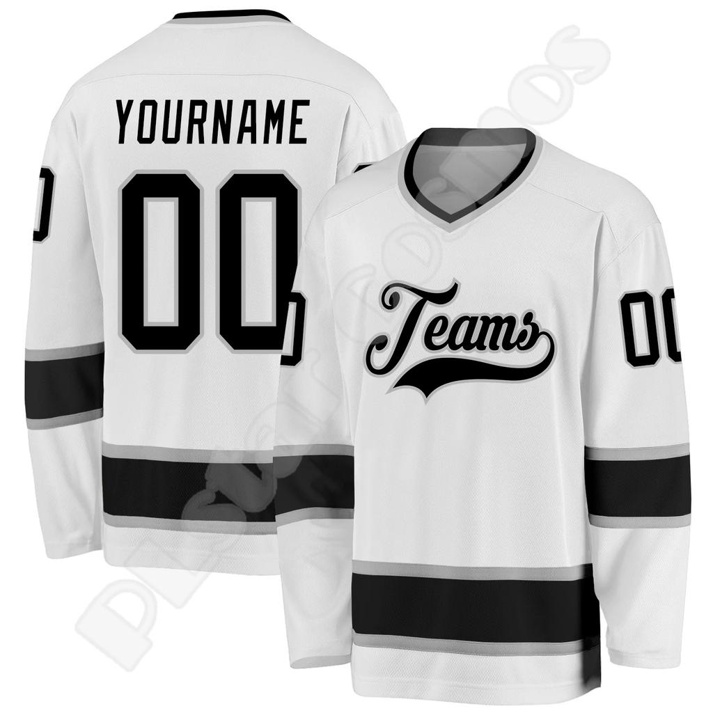 Hockey Jersey Custom Name Team Logo Number Colorful Pullover Vintage Retro Long Sleeves 3DPrint Harajuku Casual Sweatshirts X19