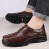 Fashion Genuine Leather Male Comfortable Casual Shoe Classic Men Shoes for Wedding All-match Male Dress Footwear Men's Lace-Up Flats