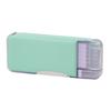 Sonic Ukasapo Double-Sided Slim Pencil Case, Pencil Check At a Glance, FD-6627-M, Mint