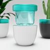 Gardening Small Flowerpot Self Absorbent Water Lazy Flower Pot Double-deck Plastic Succulent Plant Pot Horticultural Specific