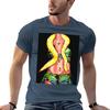 snake  u TShirt Simple Solid Color Crew Neck Tee