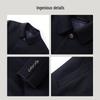 EMZ Men's Merino Wool Lapel Mid-length Woolen Coat 9E7500112