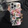 New fashion flower for iphone17 mobile phone case Apple 15promax/14 anti-drop 13pro16 Japan and Korea