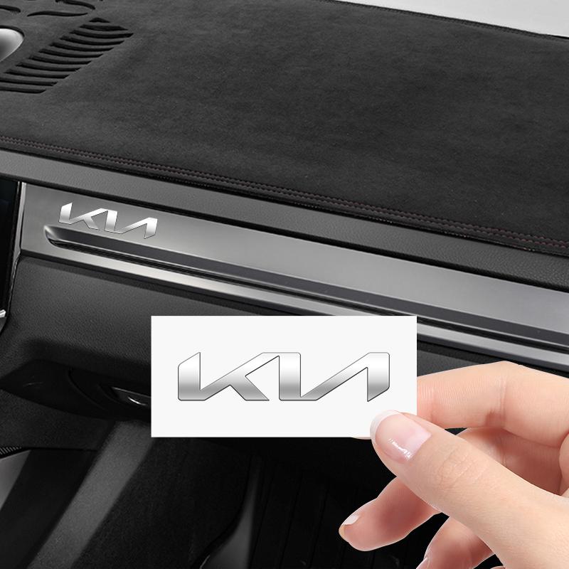 AUOBRS1 Metal emblem Auto Decor Decals Reflective Car Window Wiper Stickers For KIA K3 K5 Sorento Sportage Rio Car Accessories