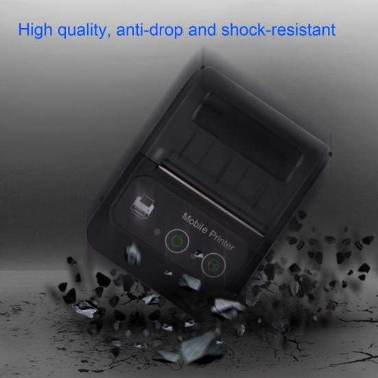 1 Set Mini Thermal Printer No Ink Required Large-capacity Battery Rechargeable Stable Signal