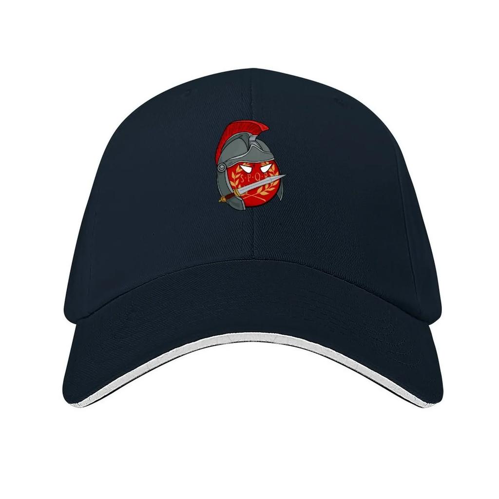 Polandball  Roman Empireball Baseball Cap fishing hat Vintage Beach Bag Sun Cap Mens Womens