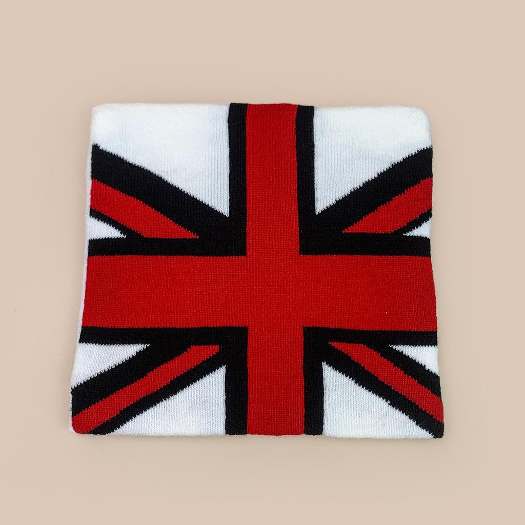 2026 UK English Union Jack Flag Jacquard Knitted Winter Warm Beanie Hat Children Adults Unisex Fashion High Quality