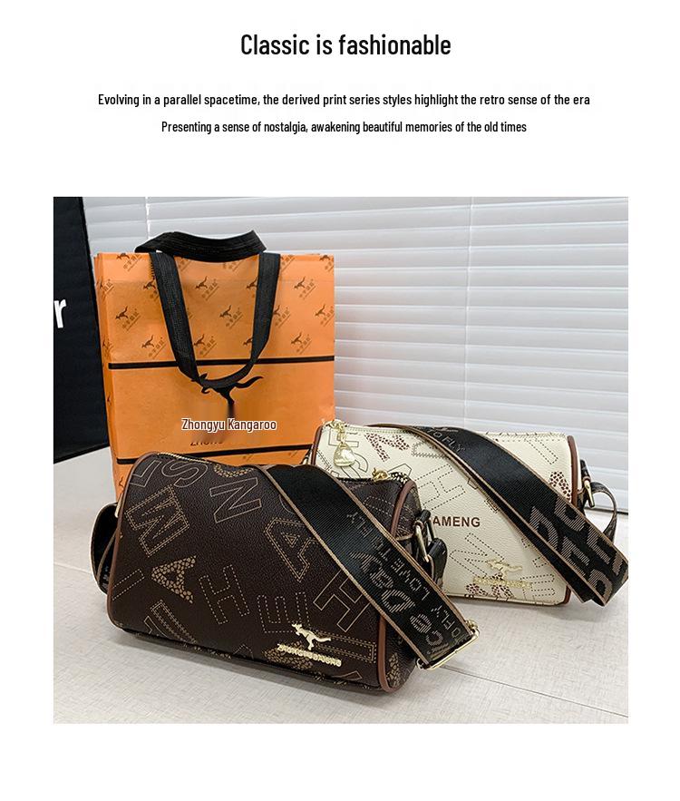 Trendy Versatile Floral Crossbody Shoulder Bag - Large Capacity Pillow Design