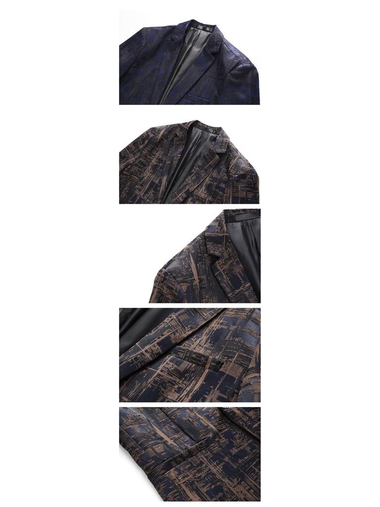 Chaqueta de Traje Slim Casual de Negocios para Hombre Otoño 2022