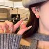 Silver Needle Colorful Flower Pearl Stud Earrings - Niche Design, Versatile, Luxurious, High-End Ear Jewelry