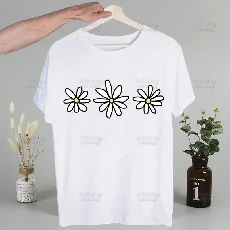 Love Daisy Feeling Daisy Men's Tshirt Cute Printing Shirt Mens Fashion T-Shirt For Men Casual Tops Short Sleeve