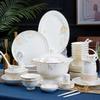 Shangxingzhishi 62-Piece High-End Chinese Ceramic Dinnerware Set