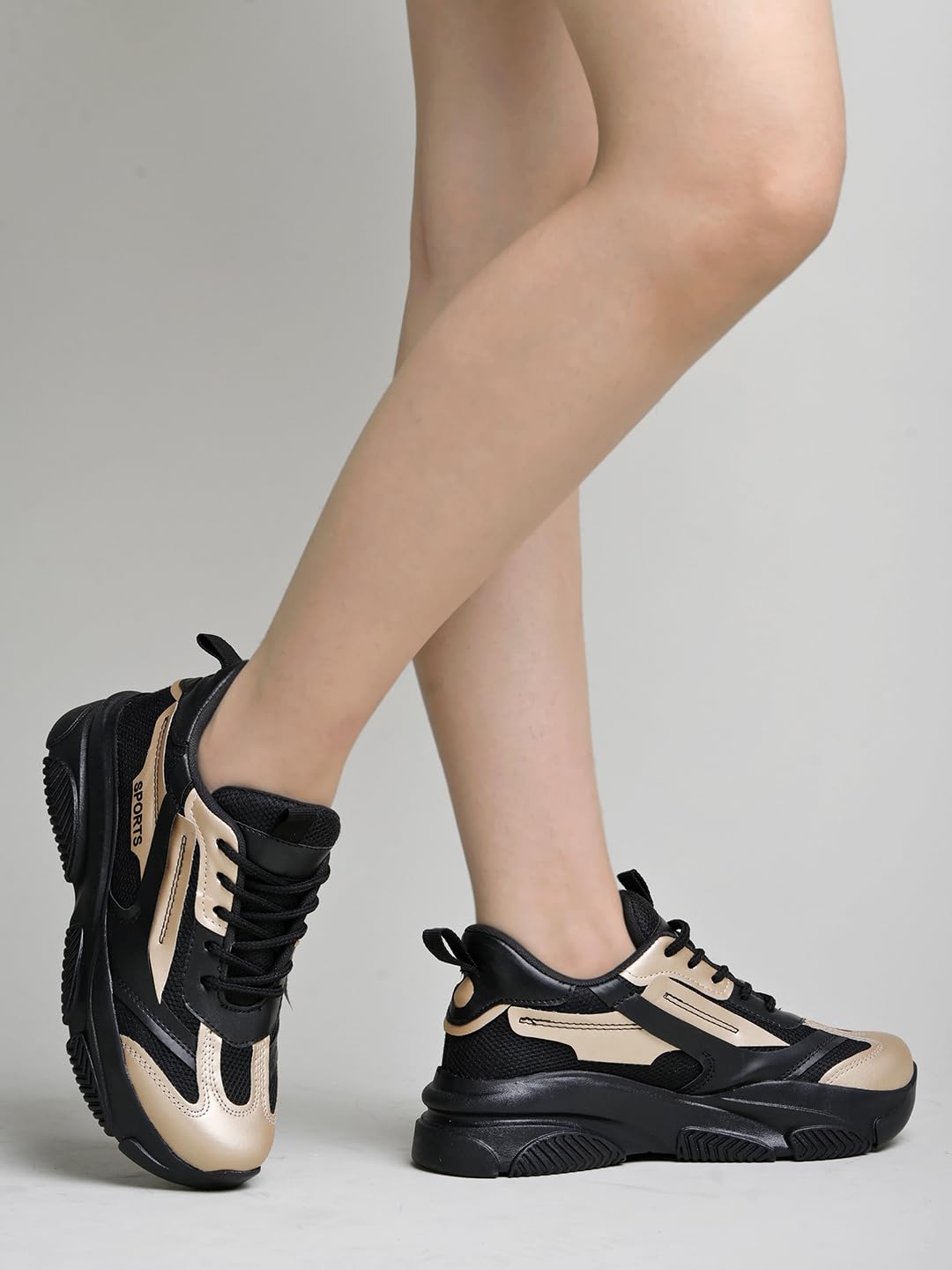 Shoetopia Smart Casual Comfortable Black Sneakers For Women & Girls-Eu39 6 UK чёрный