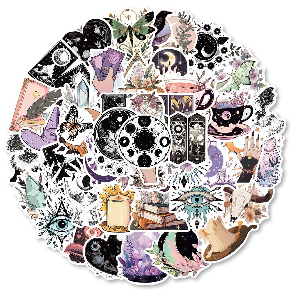 50pcs Magic Witch Beauty Art Cartoon Sticker DIY Phone Laptop Luggage Skateboard Graffiti Decals