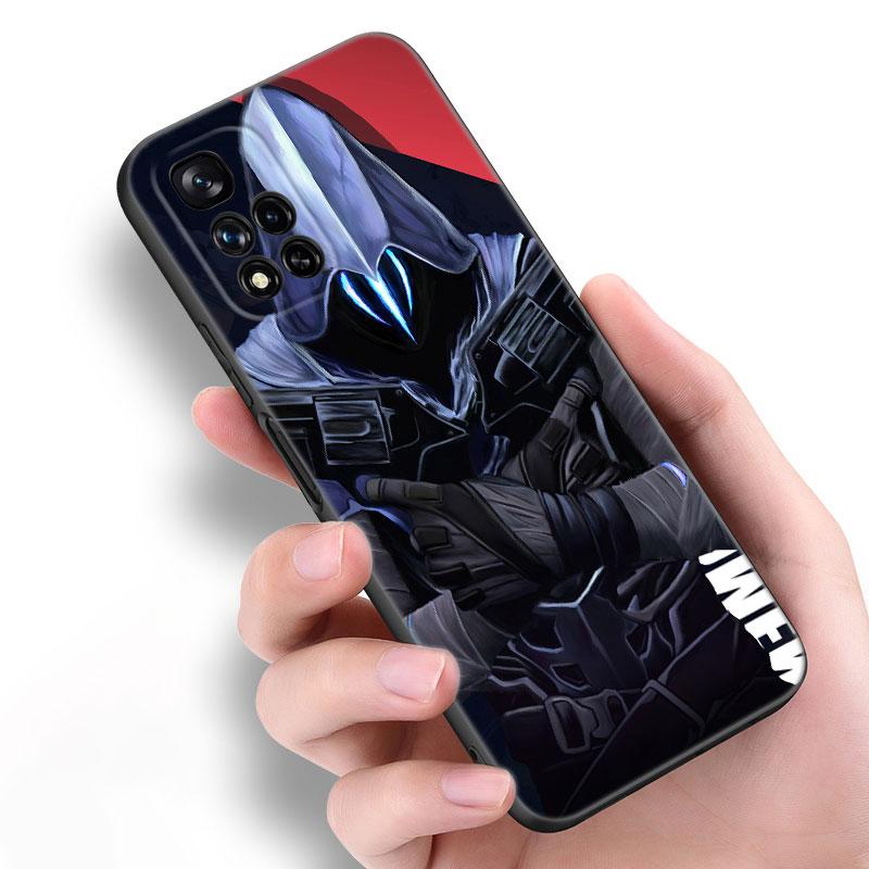The Valorant Game Black Silicone Phone Case For Xiaomi POCO X3 X4 NFC F5 M3 M4 M6 X5 X6 Pro F3 F4 GT 5G C55 C65 M5