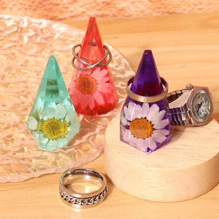 Ring Holder Cone Resin Mold Pyramid Mold for Epoxy Casting Jewelry Display Stand