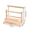 Wooden Jewelry Display Rack Elegant Design Stand Fine Workmanship Necklace and