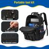 Removable Organizer Pouch Tool Backpack Waterproof Electrician Tool Bag Toolkit  Electrician