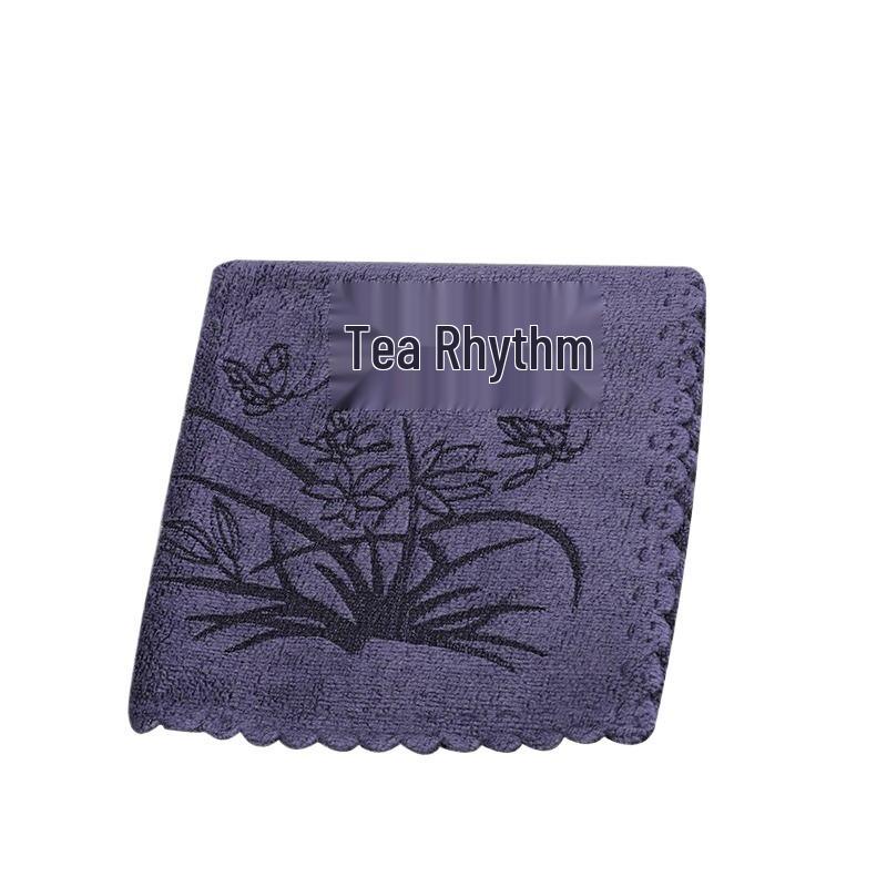 Chinese-Style Non-Shedding Tea Ceremony Towel: Thickened Cloth for Gongfu Tea Set