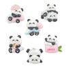 Panda-Themed Resin Jewelry & Hair Accessories: DIY Clips, Buttons, Keychains, Pendants, & Phone Charms