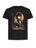 Schwarzes T-Shirt Schwarzes Trikot Japanischer Stil Genshin Impacts Zhongli-