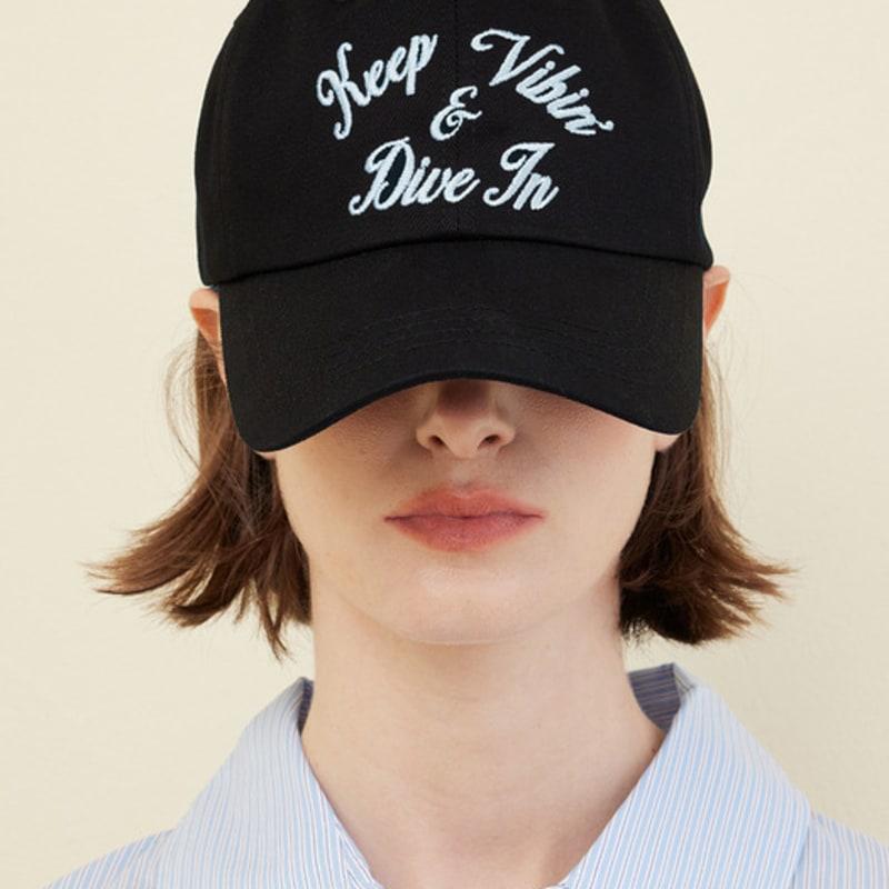 

HEO LOUISE BALL CAP_BLACK BLACK