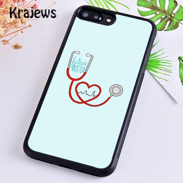 Krajews Doctor Medical Devices Stethoscope Phone Case For iPhone 17 Air 16 15 14 Plus 11 12 13 Pro Ma Plus Coque Fundas