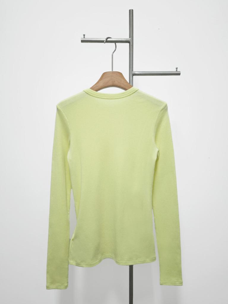 2025 Autumn/Winter Slim-Fit Wool Long Sleeve T-Shirt