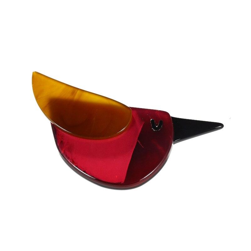 

Blucome, новый дизайн, акриловая брошь в форме животного, в форме птицы, разноцветная, качественная для детей, женская одежда, булавки для хиджаба фиолетовый