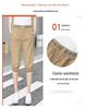 Women's Summer 2026 Korean Harem Cropped Pants - Elastic Waist, Slimming, Casual Mid-Length Pants