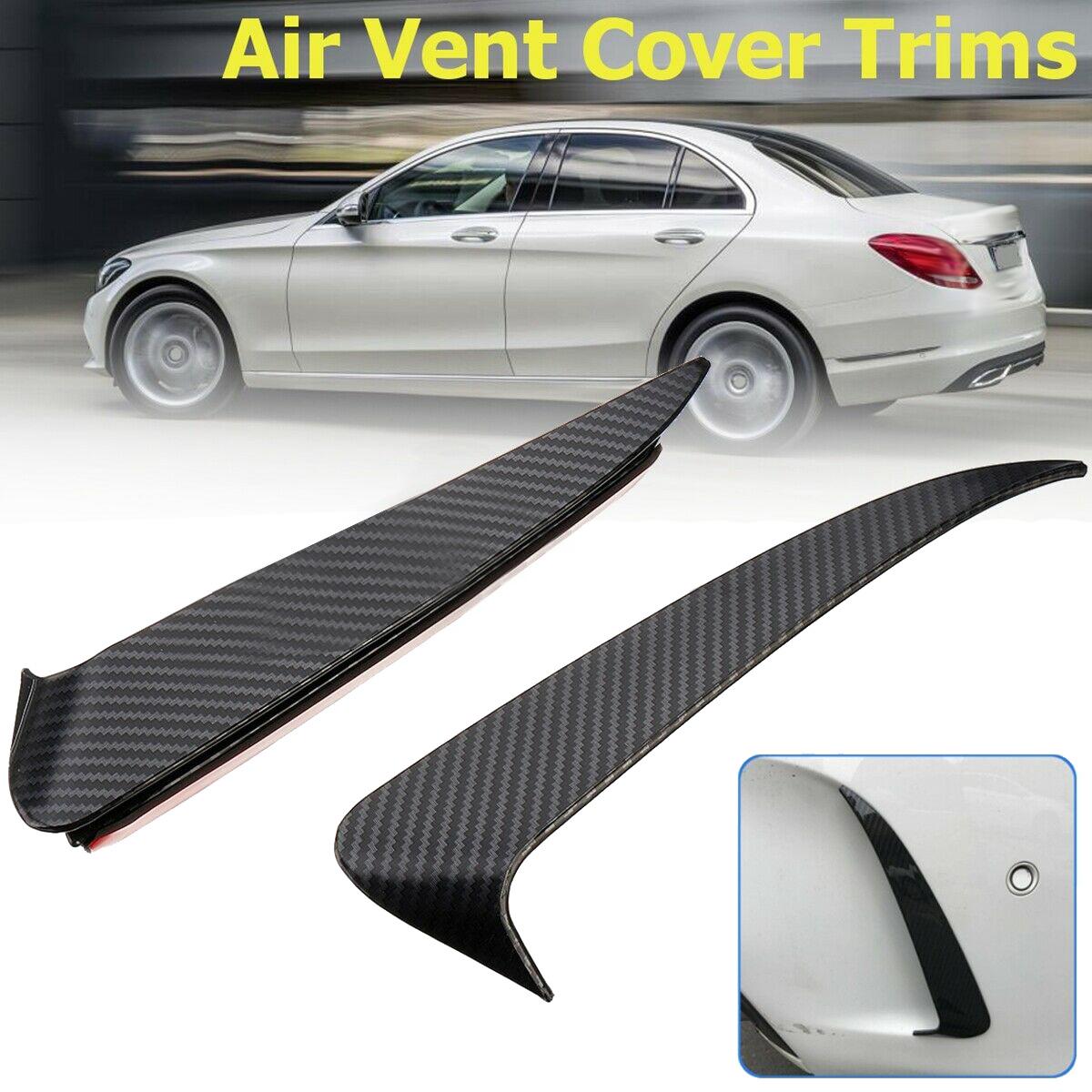 

Carbon Fiber Rear Bumper Spoiler Air Vent Cover Side Canard For Mercedes-Benz C Class W205 C43 C63 AMG 2014- Carbon Fiber