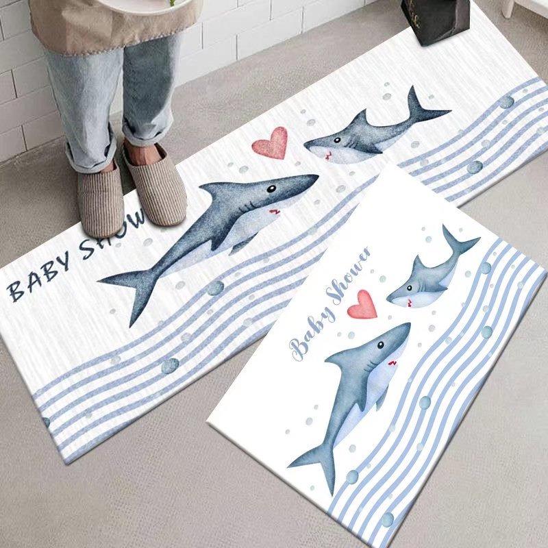 Cute Animal Kitchen Floor Mat - Absorbent & Anti-Slip Long Carpet for Home Entrance