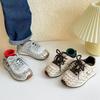 Korean Children Polka Dot Lace Sneakers Spring Autumn Casual Shoes Breathable Lightweight Girls